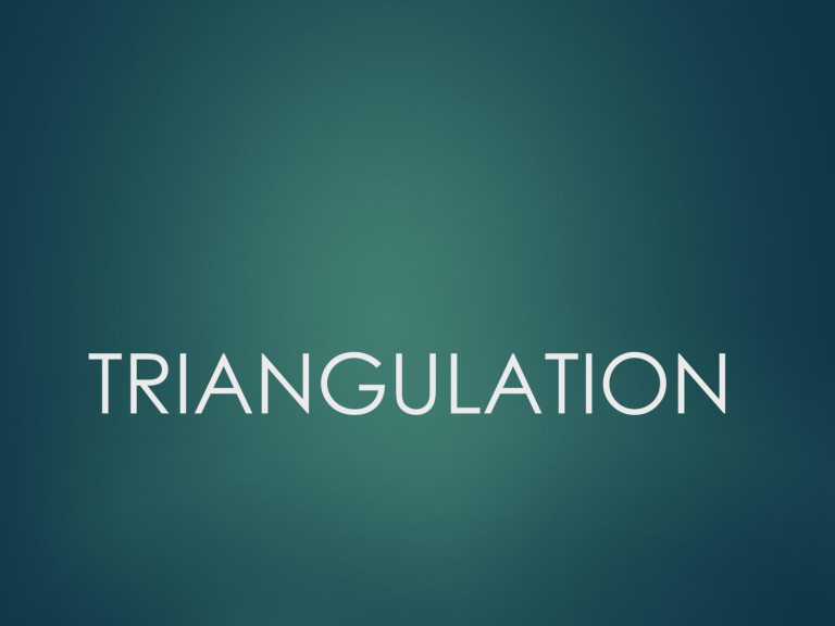 Triangulation in the workplace