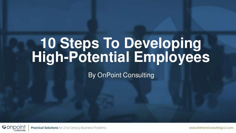 Coaching high potential employees to be more strategic