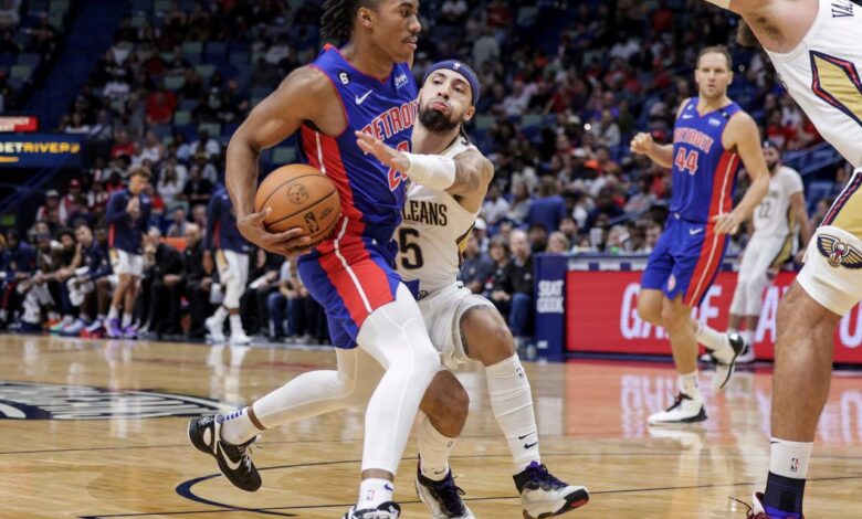 Sources - Pistons' Jaden Ivey has broken fibula in left leg - ESPN