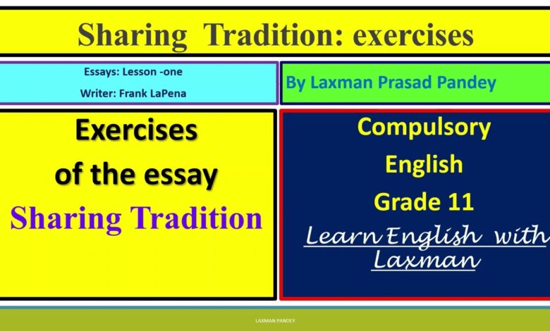 Sharing tradition with the community