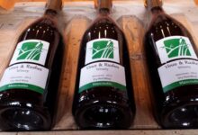 Vines rushes winery wisconsin grown wine with every sip